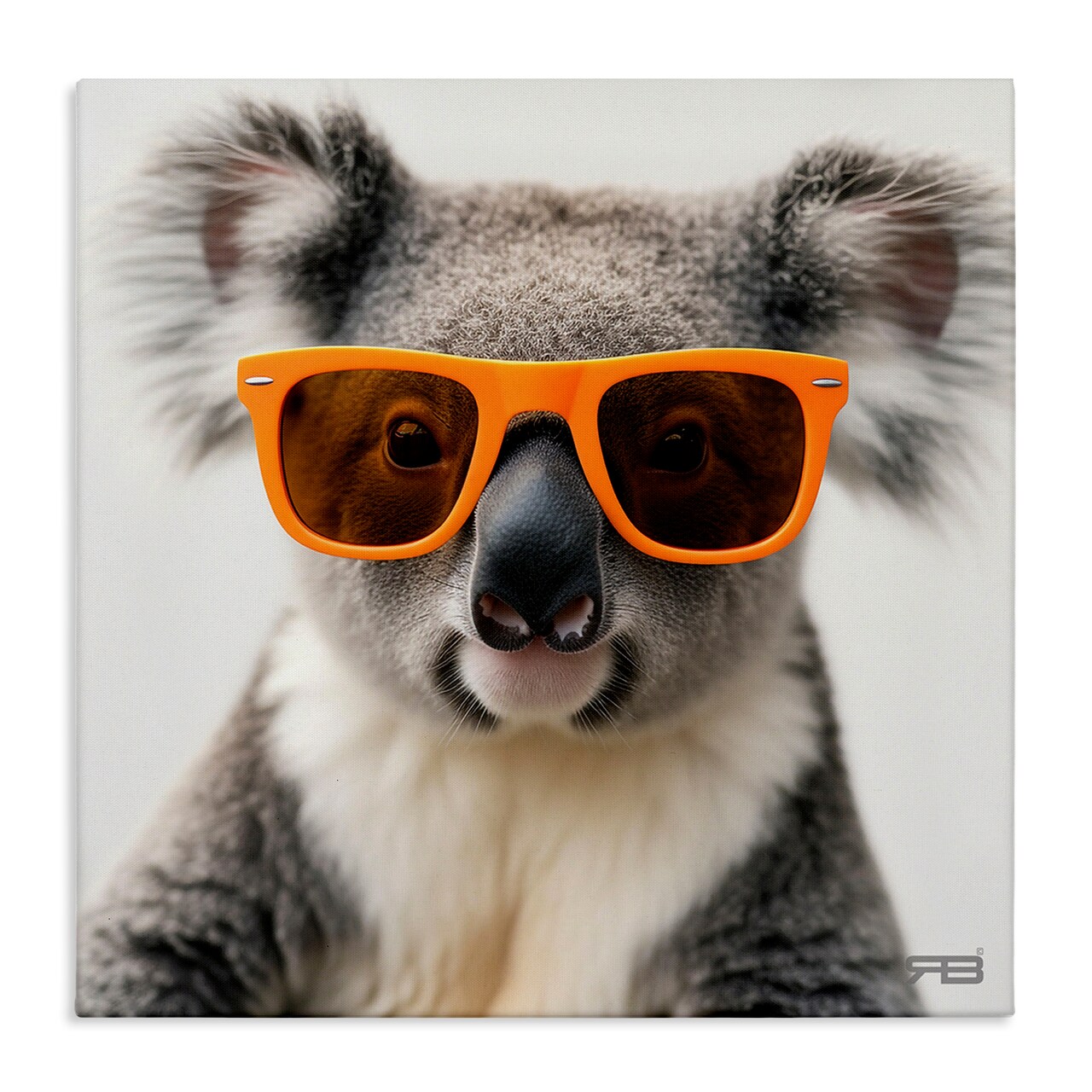 Stupell Industries Cool Koala & Glasses Canvas Wall Art Design by Roozbeh Bahramali